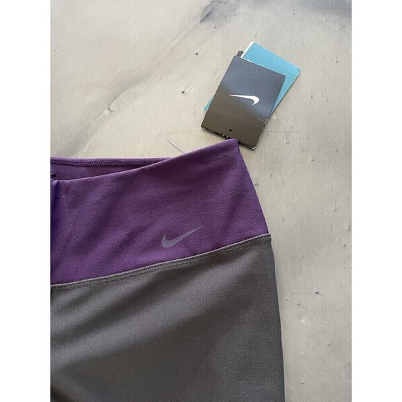 Nike Pants - New Nike Dri Fit Womens Capri Leggings Purple Gray Sz S Activewear 5484097-067